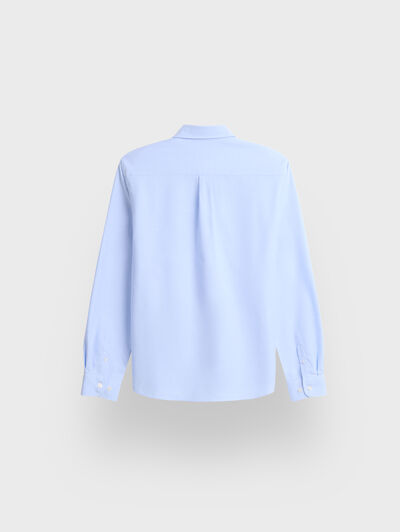 CAMISA OXFORD SOLID KIDS CELESTE