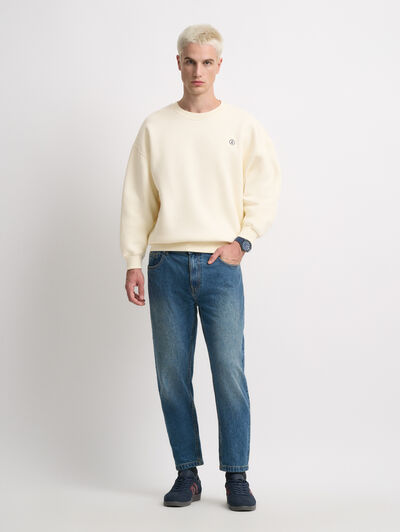 SUDADERA BASICA OVERSIZE CRUDO
