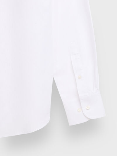 POLERA LINO MAO CONTRASTE BLANCO