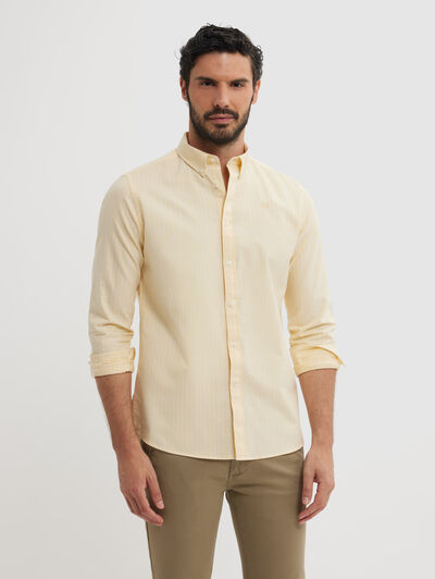 CAMISA OXFORD STRIPES AMARILLO