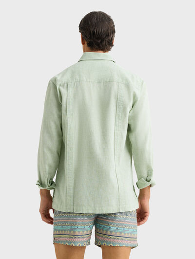 CUBANA LINO CHAMBRAY VERDE