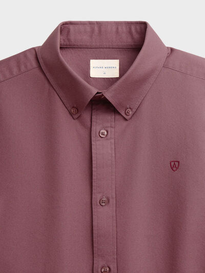 CAMISA OXFORD DARK ROSA