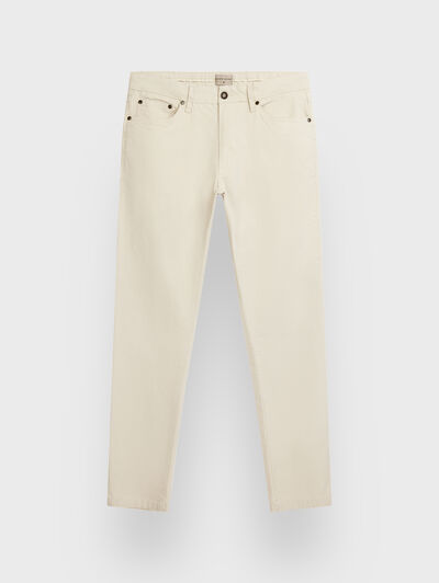 PANTALON 5 BOLSILLOS CRUDO