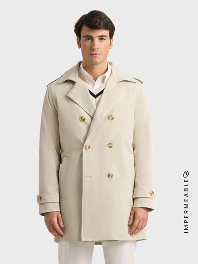 GABARDINA TRENCH BEIGE