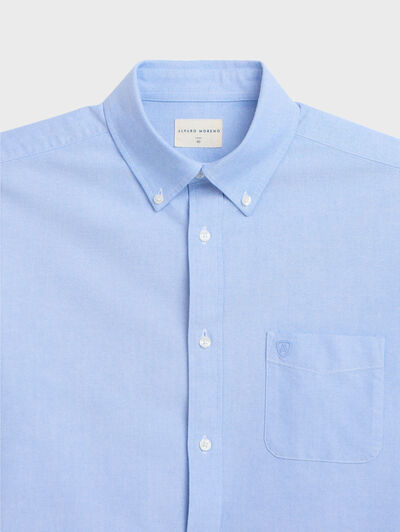 CAMISA OXFORD POCKET AZUL