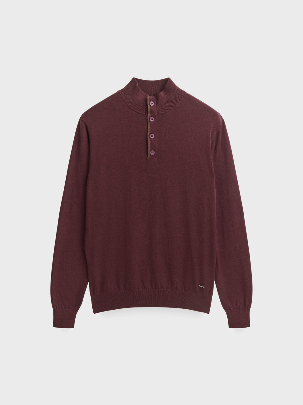 JERSEY BUTTON COLLAR