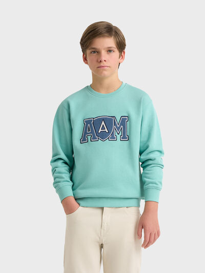 SUDADERA ORIGEN KIDS VERDE AGUA