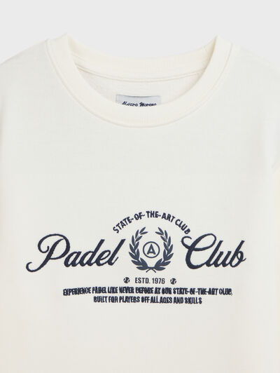 SUDADERA PLAYERS KIDS BLANCO