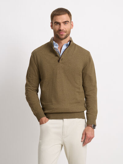 JERSEY BUTTON COLLAR CAMEL