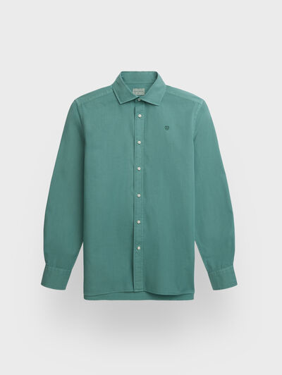 CAMISA POPELIN VERDE