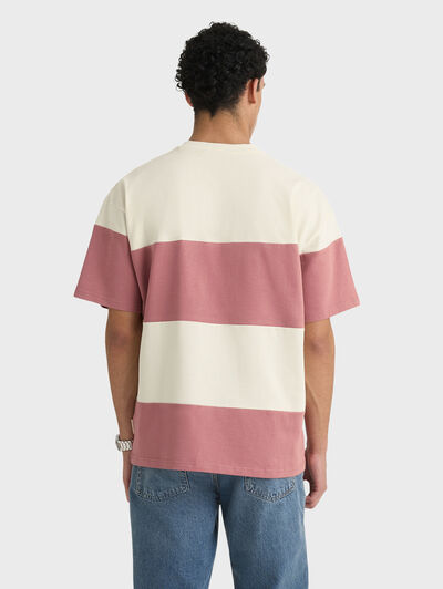 CAMISETA STRIPES ROJO