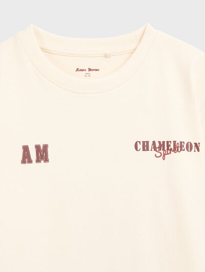 CAMISETA CHAMELEON KIDS BEIGE