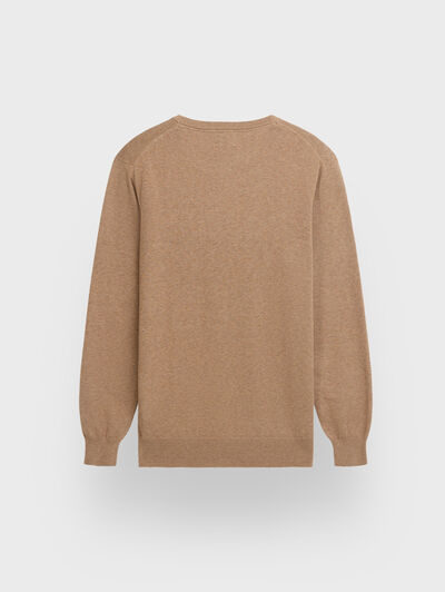 JERSEY ROUND NECK TRENDY CAMEL