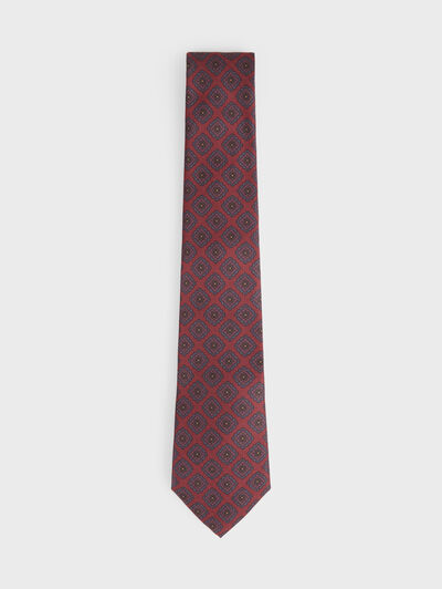 CORBATA PRINTED BURDEOS