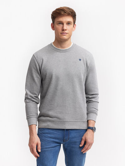 SUDADERA BASICA GRIS