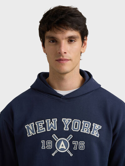 SUDADERA PART AZUL MARINO