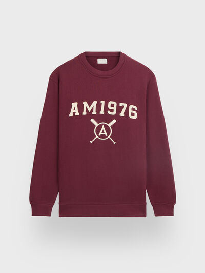 SUDADERA PATCH BURDEOS