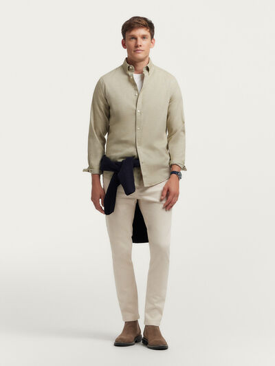 CAMISA FLANNEL TWILL VERDE