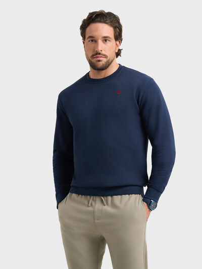 SUDADERA BASICA AZUL MARINO