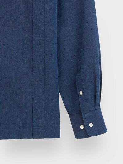 CUBANA LINO CHAMBRAY AZUL MARINO