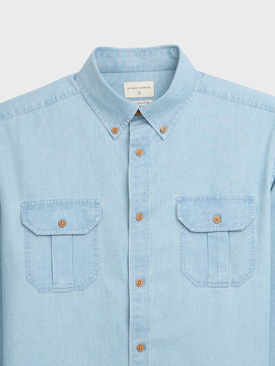 CAMISA DENIM BOLSILLOS