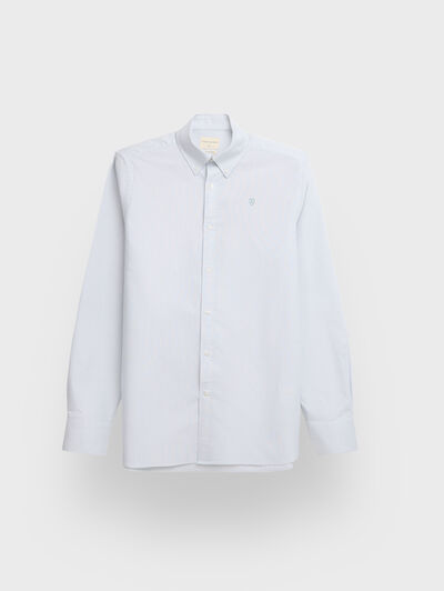 CAMISA OXFORD MIL RAYAS AZUL
