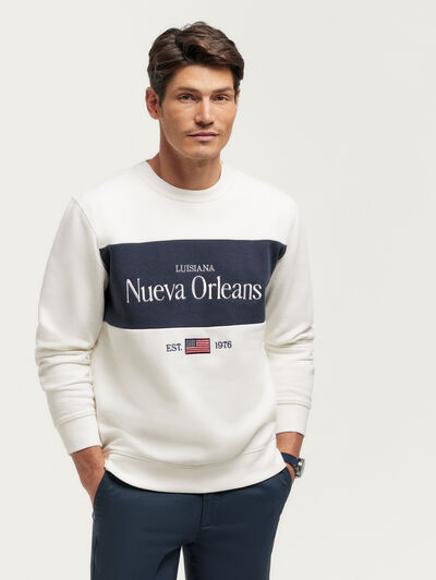 SUDADERA ORLEANS BLANCO