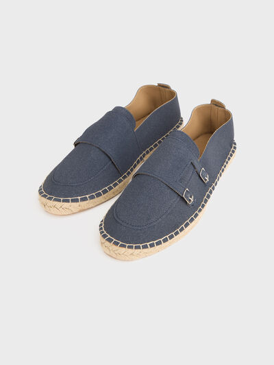 ESPADRILLES HEBILLAS AZUL MARINO
