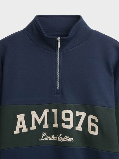 SUDADERA HORIZON AZUL MARINO