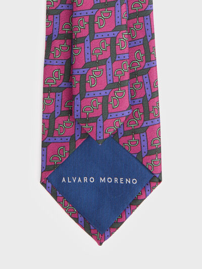 CORBATA PRINTED FUCSIA