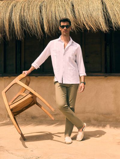 PANTALON OBLIQUE VERDE