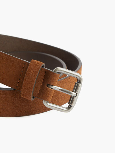 CINTURON  SUEDE CAMEL
