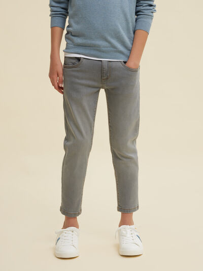PANTALON DENIM KIDS GRIS