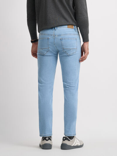 DENIM SLIM BASICO CELESTE