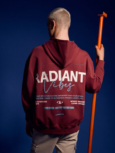 SUDADERA RADIANT BURDEOS