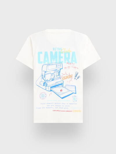 CAMISETA CAMERA KIDS BLANCO