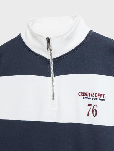 SUDADERA CREATIVE AZUL MARINO