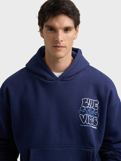 SUDADERA SKIES AZUL MARINO