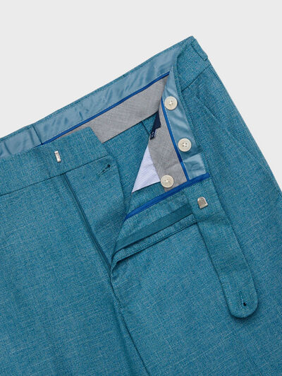 PANTALON CAPO ESTRUCTURA TURQUESA