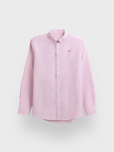 CAMISA OXFORD STRIPES ROJO