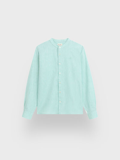 CAMISA LINO MAO KIDS VERDE