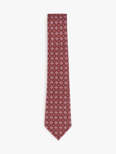 CORBATA PRINTED BURDEOS