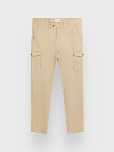 PANTALON CARGO CAMEL