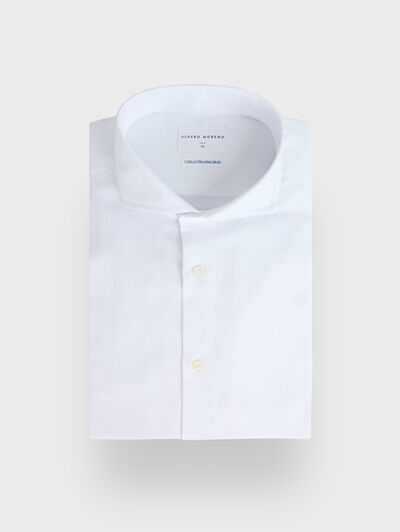 CAMISA VESTIR PANAMA BLANCO