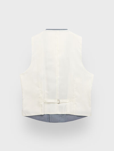 CHALECO OJO PERDIZ AZUL