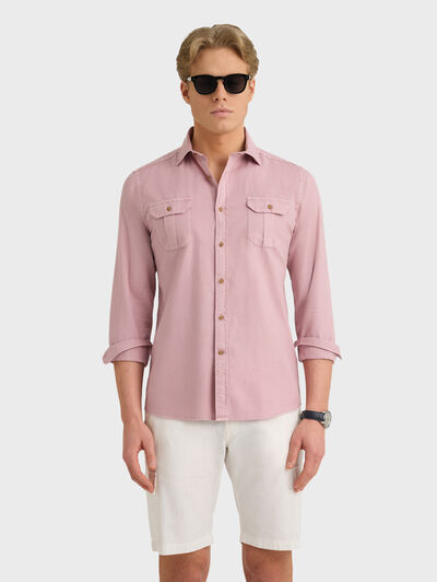 CAMISA PANAMA BOLSILLOS ROSA
