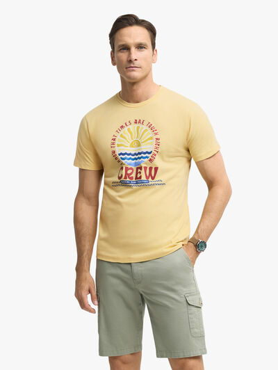 CAMISETA CREW AMARILLO