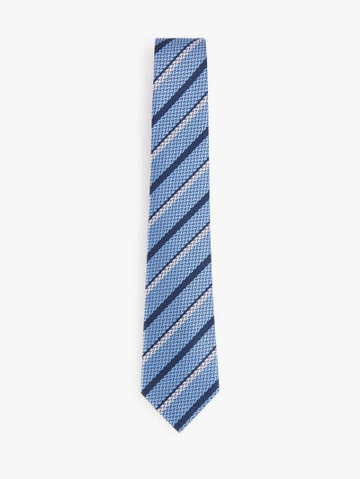 CORBATA JACQUARD MF AZUL