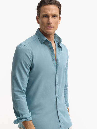 CAMISA LINO GD AZUL