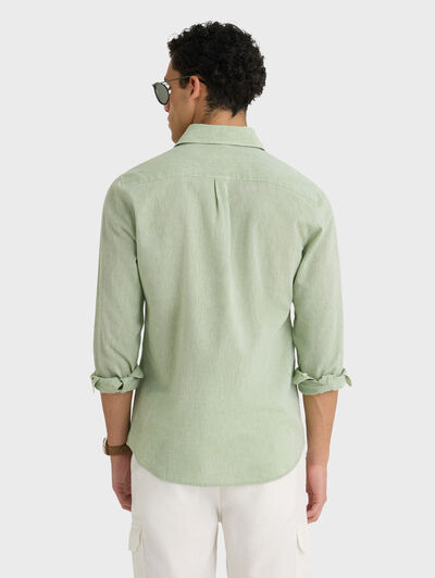 CAMISA LINO ALEX VERDE